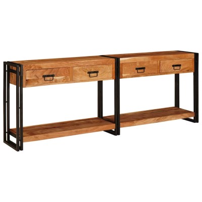 Console tables 2 pcs Brown...