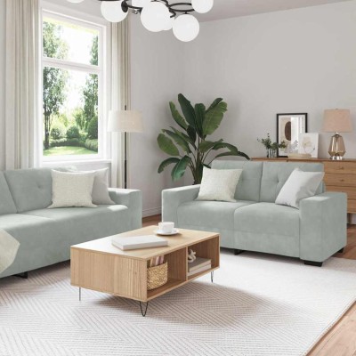 Sofa set 3 pcs Light gray...