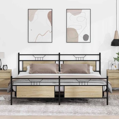 Bed frame without mattress,...