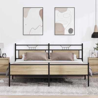 Bed frame without mattress,...