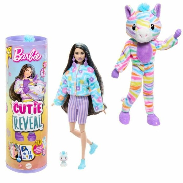 Baby Doll with Accessories Barbie Zebra Doll Colorful Dream