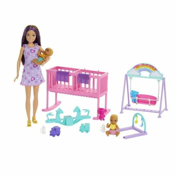 Lelle Zīdainis ar Aksesuāriem Barbie The Twins' Room-Skipper Playset