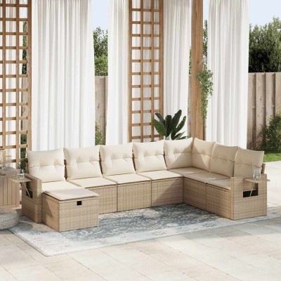 Sofa set with cushions, 8...