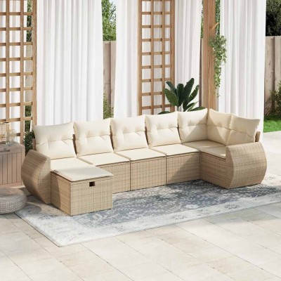 Sofa set with cushions, 7...