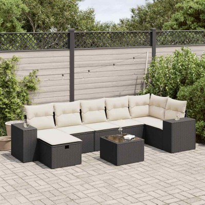 Sofa set with cushions, 8...