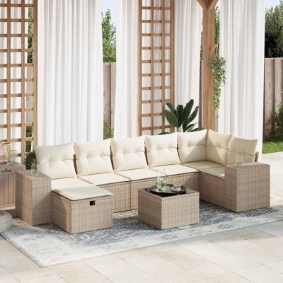 Sofa set with cushions, 8...