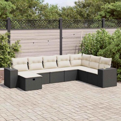 Sofa set with cushions, 8...