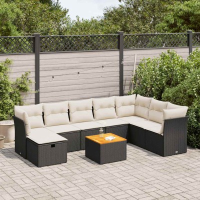 Garden set with cushions, 9...