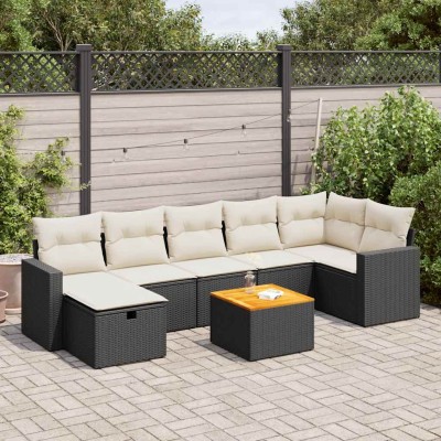 Sofa set with cushions, 8...