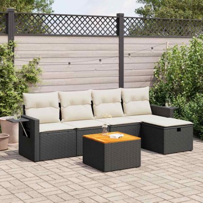 Sofa set with cushions, 6...