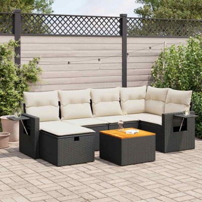 Sofa set with cushions, 7...