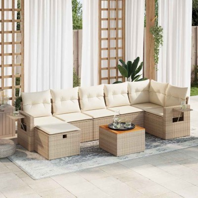 Sofa set with cushions, 8...