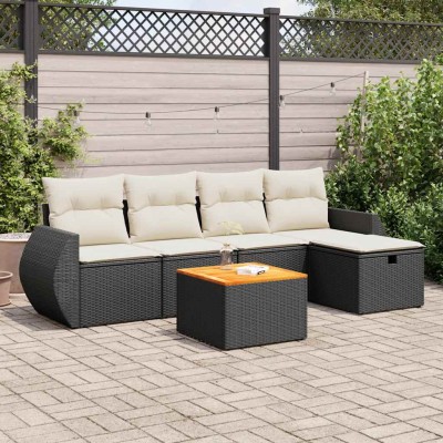 Sofa set with cushions, 6...