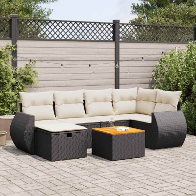 Sofa set with cushions, 7...