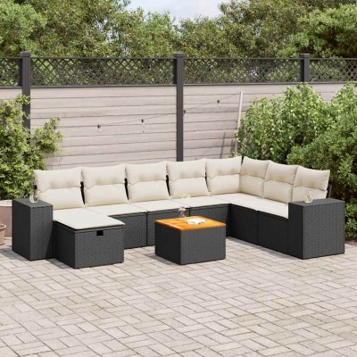 Garden set with cushions, 9...