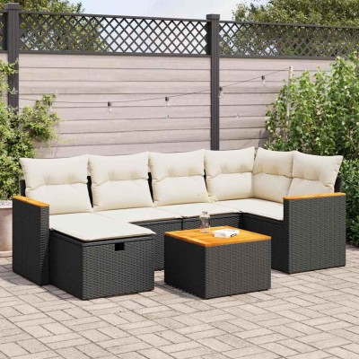 Sofa set with cushions, 7...