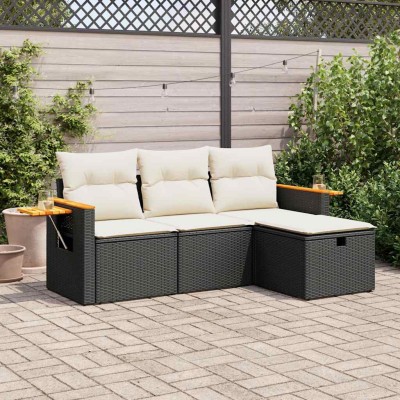 Garden set with cushions, 4...