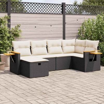 Sofa set with cushions, 6...