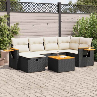 Sofa set with cushions, 7...