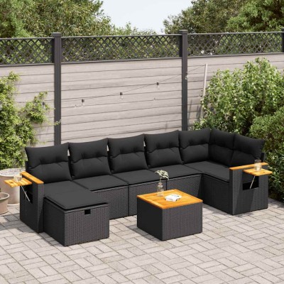 Sofa set with cushions, 8...