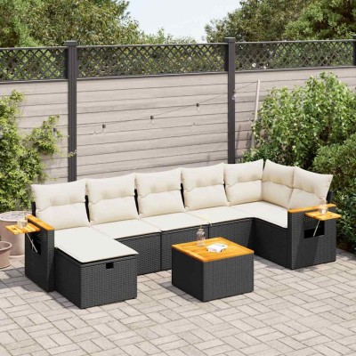 Sofa set with cushions, 8...