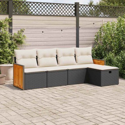 Garden set with cushions, 5...