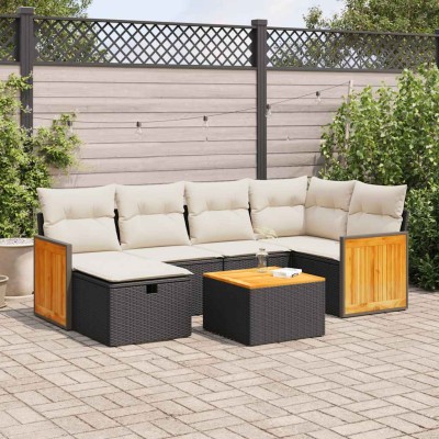 Sofa set with cushions, 7...