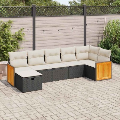 Sofa set with cushions, 7...