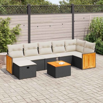 Sofa set with cushions, 8...