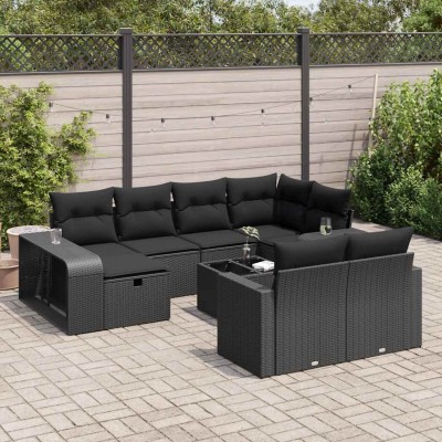 Garden set with cushions,...