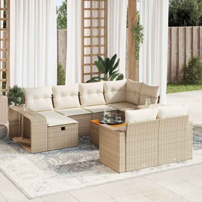 Garden set with cushions,...