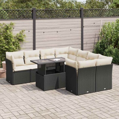 Garden set with cushions, 9...