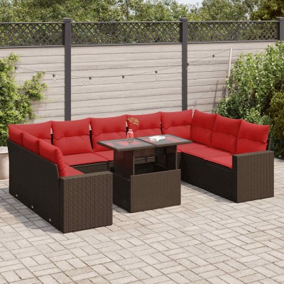 Garden set with cushions,...