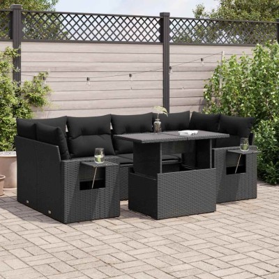 Sofa set with cushions, 7...
