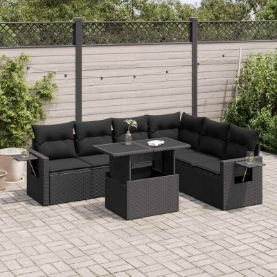 Sofa set with cushions, 7...