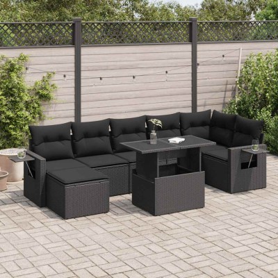 Sofa set with cushions, 8...