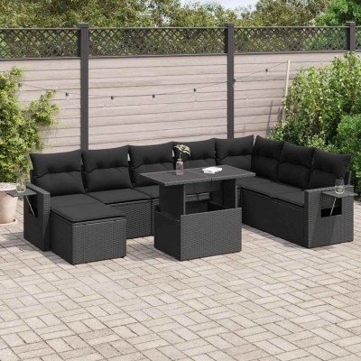 Garden set with cushions, 9...