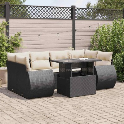 Sofa set with cushions, 7...