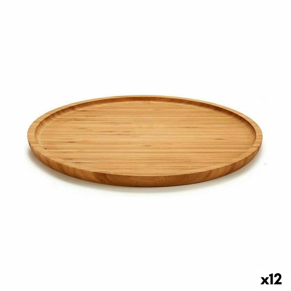 Uzkodu paplāte Kinvara JWKW-3711-2 Brūns Apaļa 30 x 1,5 x 30 cm (12 gb.)