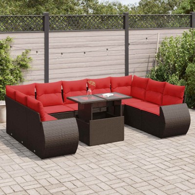 Garden set with cushions,...