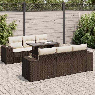 Sofa set with cushions, 7...