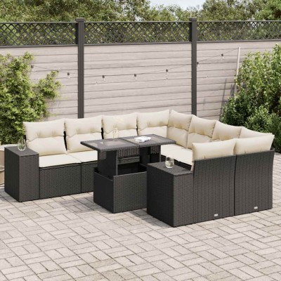 Garden set with cushions, 9...