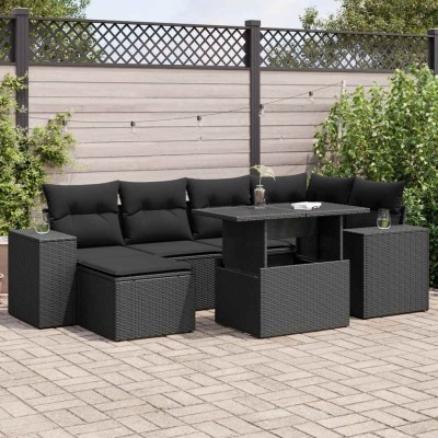Sofa set with cushions, 7...