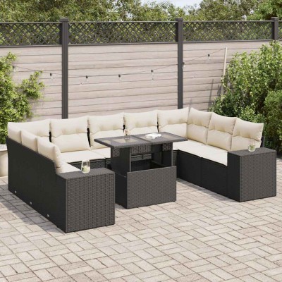 Garden set with cushions,...