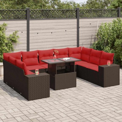 Garden set with cushions,...