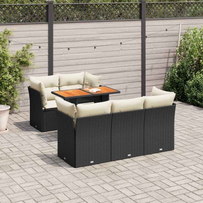 Sofa set with cushions, 6...