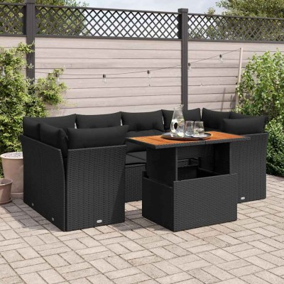 Sofa set with cushions, 7...
