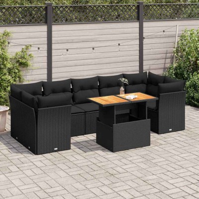 Sofa set with cushions, 8...