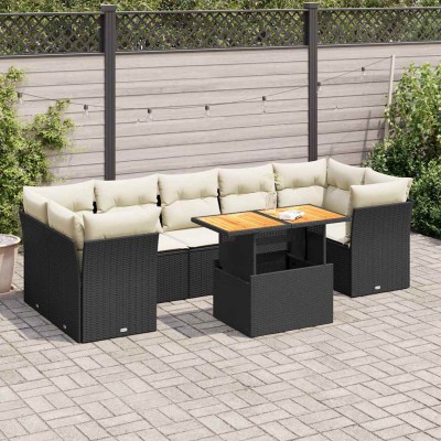 Sofa set with cushions, 8...
