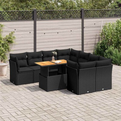 Garden set with cushions, 9...